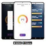 thumbnail of Sunred Smart Terrasverwarmer Triangle Dark Wandmodel Zwart 2500 Watt