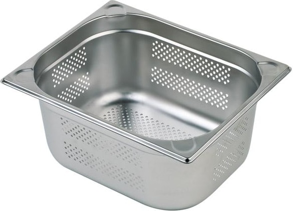 Gastronormbehälter Edelstahl GN 1/2 - 65 mm perforiert