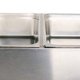 thumbnail of Romux® Baño María Eléctrico 2 Cubas GN 1/1 Sobremesa con Grifo de Vaciado y Regulador de Temperatura 30-110°C | Profesional Hostelería - 2000 W
