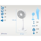 thumbnail of Ventilateur de sol PURLINE DC avec batterie et 9 pales VENTY MOBILE