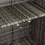thumbnail of vidaXL Badschrank mit Speicher mit Tür Grau 100 x 36 x 102 cm Rattan