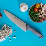 thumbnail of Arcos Cuchillo Cocinero, Hoja de Acero Inoxidable NITRUM de 250 mm, Mango de Polipropileno recubierto de Elastómero, Color gris