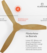 thumbnail of Santa Elena Smart Deckenventilator 52` 10260m³/h Echtholzflügel 6 Stufen Fernbedienung App-Steuerung Ahorn 132