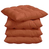 thumbnail of vidaXL Zitkussens 4 pcs Rood-oranje 40 x 40 x 6 cm Katoen Stof