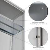 thumbnail of PROREGAL Stahlschrank BEE mit 5 verzinkten Fachböden | HxBxT 195x92x50cm | Grau-Anthrazit | Werkstattschrank Werkzeugschrank Aktenschrank