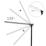 thumbnail of MONZANA® Schreibtischlampe Schwarz USB Ladeanschluss 5 fach Dimmbar Touch Tischlampe Bürolampe Nachttischlampe Leselampe
