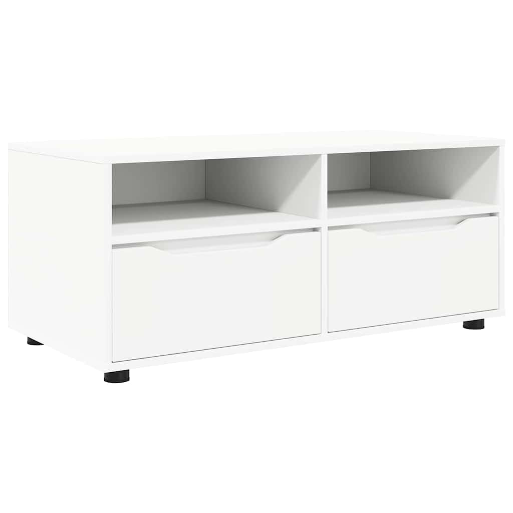 vidaXL TV-kast met lade Wit 100 x 48 x 43 cm Bewerkt hout