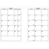 thumbnail of Monatskalender, 1 Monat / 2Seiten, 2023, schwarz, 90 x 150 mm