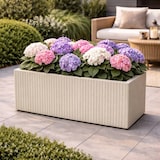 thumbnail of WellHome - Blumentopf aus Rotationsgeformtes Polyethylen 58L 80x38x36cm in farbe Sandweiß - Coro Case