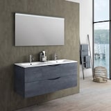 thumbnail of Mobile Bagno Sospeso 120cm Effetto Pietra Con Doppio Lavabo - Blu Effetto Pietra