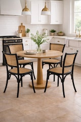 thumbnail of Biscottini Esszimmerstühle – Stuhl aus Holz und Rattan, 45 x 42 x 89 cm – Restaurantstühle – Küchenstühle – Vintage-Thonet-Stuhl – Wohnzimmerstuhl