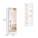 thumbnail of Zapatero de pared leto en Melamina, con espejo
