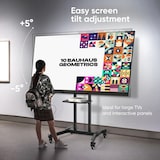 thumbnail of ONKRON Soporte Pie TV con Altura Regulable para pantallas de 50 a 90 pulgadas, hasta 90 kg, Inclinado, VESA máximo 800x600, TS1891-B Negro