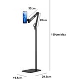 thumbnail of Suporte de chão ajustável e universal para telemóveis, base giratória de 360°, design articulado