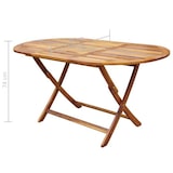 thumbnail of Ensemble à manger d extérieur pliable 7pcs Bois d acacia solide