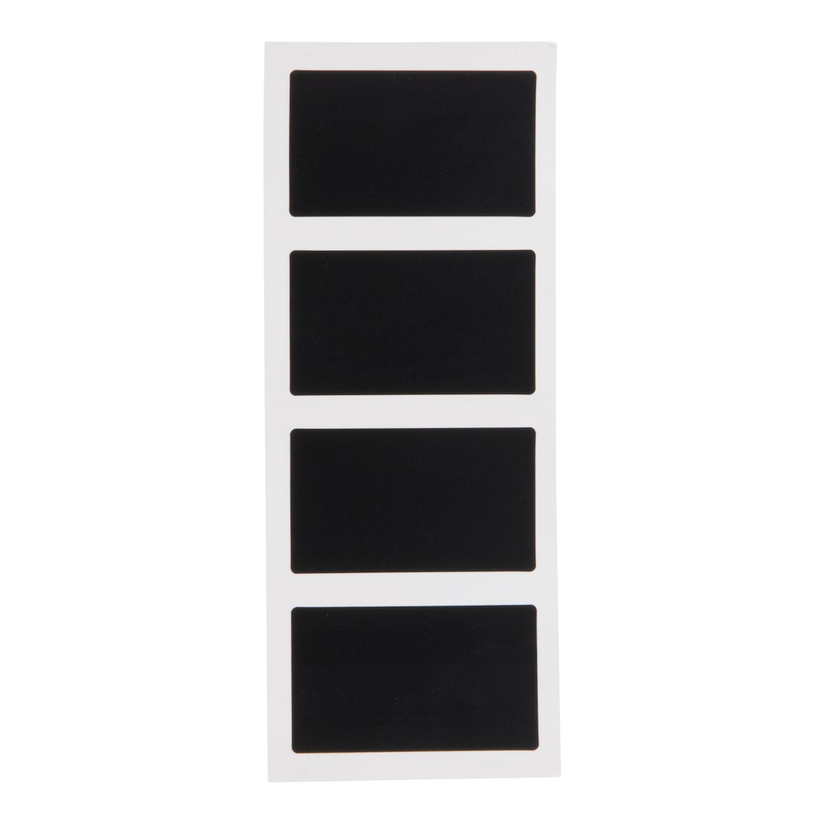 Securit® Lot de 8 mini Ardoises auto-adhésives - Forme rectangulaire