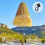 thumbnail of Lumisky PALOMA Solar-Pendelleuchte D40CM 5M Seegras Beige