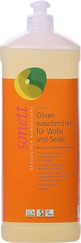 thumbnail of SONETT Waschmittel flüssig Olive 1 Liter WOLLE & SEIDE