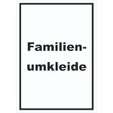 thumbnail of Familienumkleide Schild mit Text hochkant A6 Rückseite selbstklebend