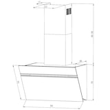 thumbnail of Wolkenstein Kopffreihaube SL S5-80 ABTZ - 80 cm, schwarz, Dunstabzugshaube
