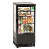 thumbnail of Mini vitrine ventilée positive 78 Litres, 4 faces vitrées, en plastique, noire, 180 W, 220 V - MONO