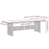 thumbnail of vidaXL 11-tlg. Garten-Bistro-Set mit Kissen Braun Poly Rattan