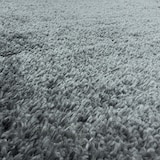 thumbnail of Teppich Hochflor Langflor Uni Kuschelig Waschbar Strapazierfähig Wohnzimmer Schlafzimmer Hellgrau 140x200 cm – SALZACH von Kadima Design
