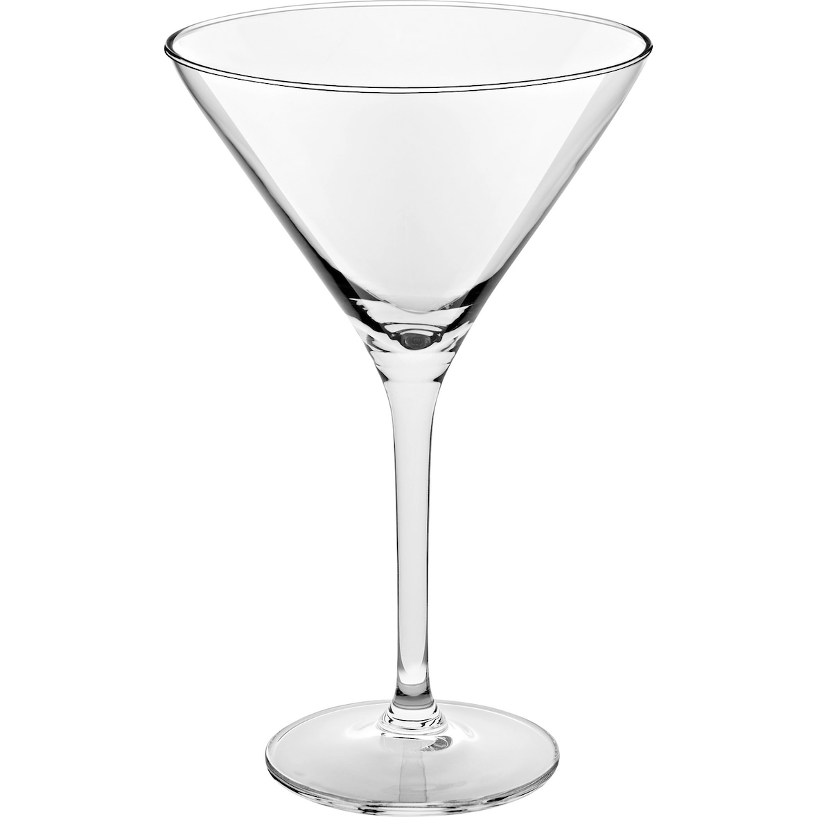 Set 4 calici martini in vetro cl 25