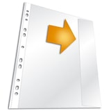 thumbnail of Prospekthülle A4 mit Klappe PP 135my seidenmatt transparent VE=5 Stück