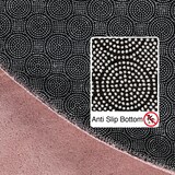 thumbnail of Teppich Wohnzimmer Einfarbig Pflegeleicht Waschbar Schlafzimmer OEKO-TEX Rund Rosa 160x160 cm Schadstoffgeprüft – LECH von Kadima Design