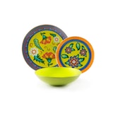 thumbnail of Excelsa vajilla de 18 piezas Gipsy Soul de porcelana multicolor