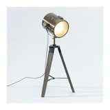 thumbnail of Lampe Projecteur en métal Bronze et pied en Bois H 68 cm