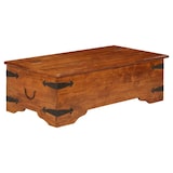 thumbnail of Table basse Bois d'acacia solide avec finition miel 110x55x35cm Modèle Atlas Office Pro Ultra