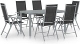 thumbnail of vidaXL 7-tlg. Garten-Essgruppe Aluminium Silbern und Schwarz