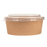 thumbnail of Combo Ensaladeras + Tapas Pet 750 Ml Ø15/12,8X5 Cm Natural Kraft (200 Unidades)
