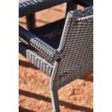 thumbnail of METRO PROFESSIONAL Silla apilable Barbados con reposabrazos y asa, poliratán, negro