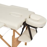 thumbnail of 3 Zonen Massageliege mit Polsterung und Holzgestellbeige