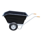 thumbnail of Großmulden-Kippkarre 260 Liter Futterkarre Hofkarre Mistkarre Doppelradschubkarre Lufträder