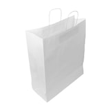 thumbnail of MONOUSO - Bolsa Papel Kraft Blanca con Asas 110g/m² 42+16x49cm (25 Uds)