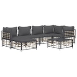 thumbnail of vidaXL 7-tlg. Garten-Lounge-Set mit Kissen Anthrazit Poly Rattan