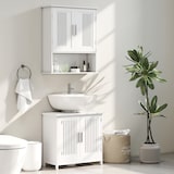 thumbnail of Mueble para Debajo del Lavabo Armario Baño de Suelo de Madera con 2 Puertas Ventiladas y Estante Ajustable Interior Moderno 60x30x60 cm