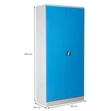thumbnail of PROREGAL Stahlschrank BEE mit 6 lackierten Fachböden | HxBxT 195x92x60cm | Grau-Hellblau | Werkstattschrank Werkzeugschrank Aktenschrank