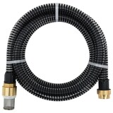 thumbnail of vidaXL Saugschlauch mit Messing-Anschlüssen Schwarz 1,1" 15 m PVC