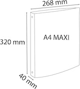 thumbnail of Exacompta - Réf. 51359E - Carton de 10 classeurs semi-rigides avec étiquette - 4 anneaux 30 mm - Dos 40 mm - 32 x 26,8 cm - A4+ - Assortis