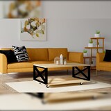 thumbnail of WellHome - Mesa lateral Aglomerado revestido a melamina na cor Castanho Pinho 98x60x33,6cm