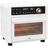 thumbnail of HOMCOM horno eléctrico multifunción de sobremesa mini horno tostador de 13L 1200W freidora de aire con 12 modos de calor temporizador 33,5x32x32,5 cm