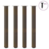 thumbnail of Helloshop26 - Juego de 4 patas para mesa de bar con pies regulables 110-112 cm diseño moderno en acero natural 02_0056780