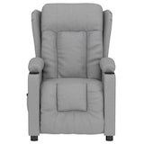 thumbnail of vidaXL Massagesessel Elektrisch Hellgrau Stoff