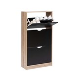 thumbnail of FIVE - Schuh-Organizer mit 3 Schubladen für 18 Paar Holz in Schwarz und Natur