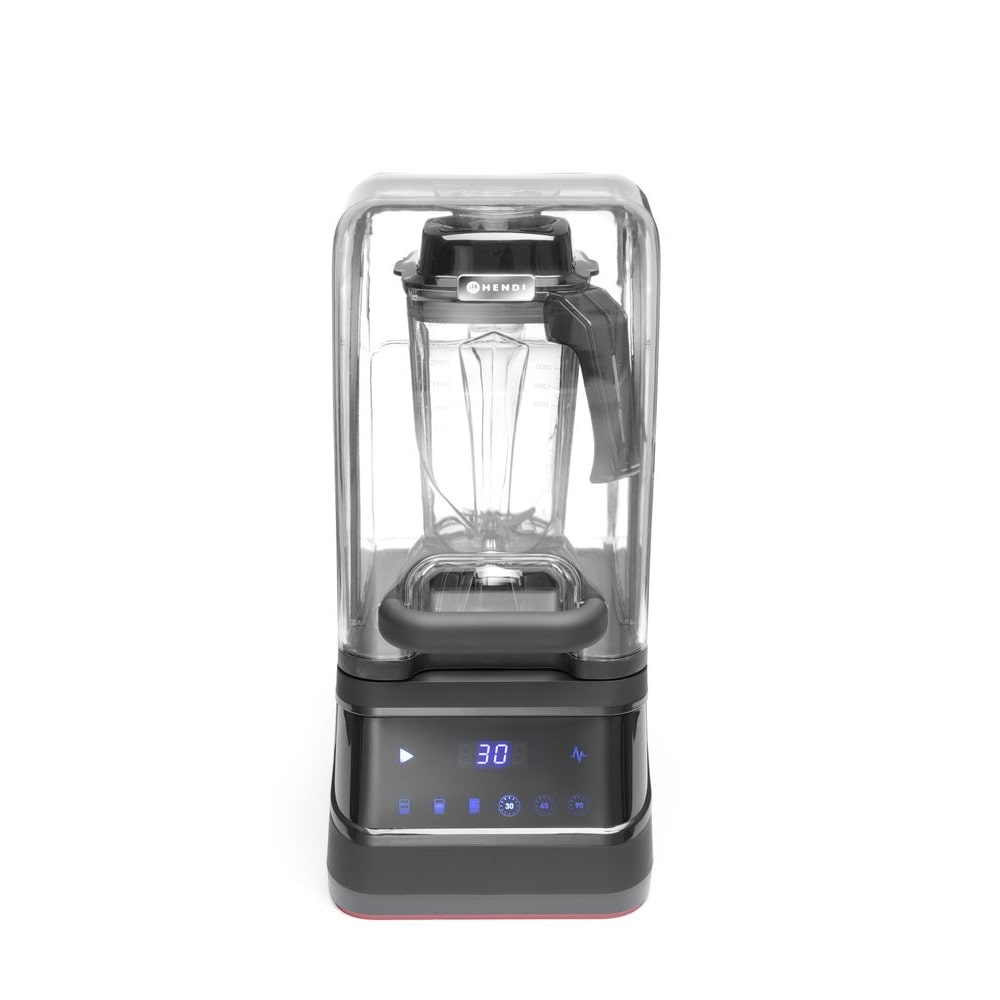 HENDI Bar Blender digitaal met geluiddempende kap en BPA-vrije kan 230V/1680W, 250x300x(H)546mm